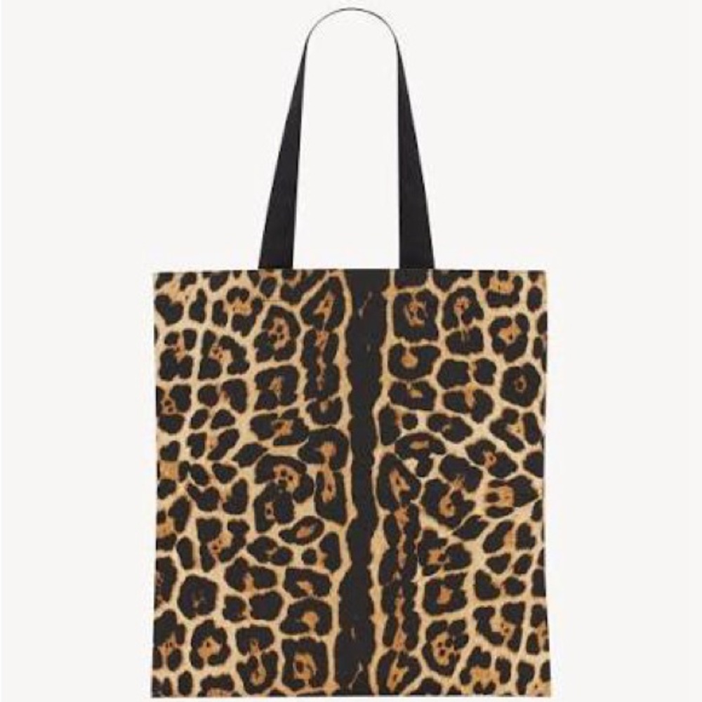 Saint Laurent Leopard Tote Bag